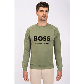 Boss Equestrian Lex Motor Pads Logo Sweater | Heren
